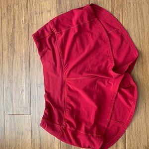 Cherry red lululemon shorts